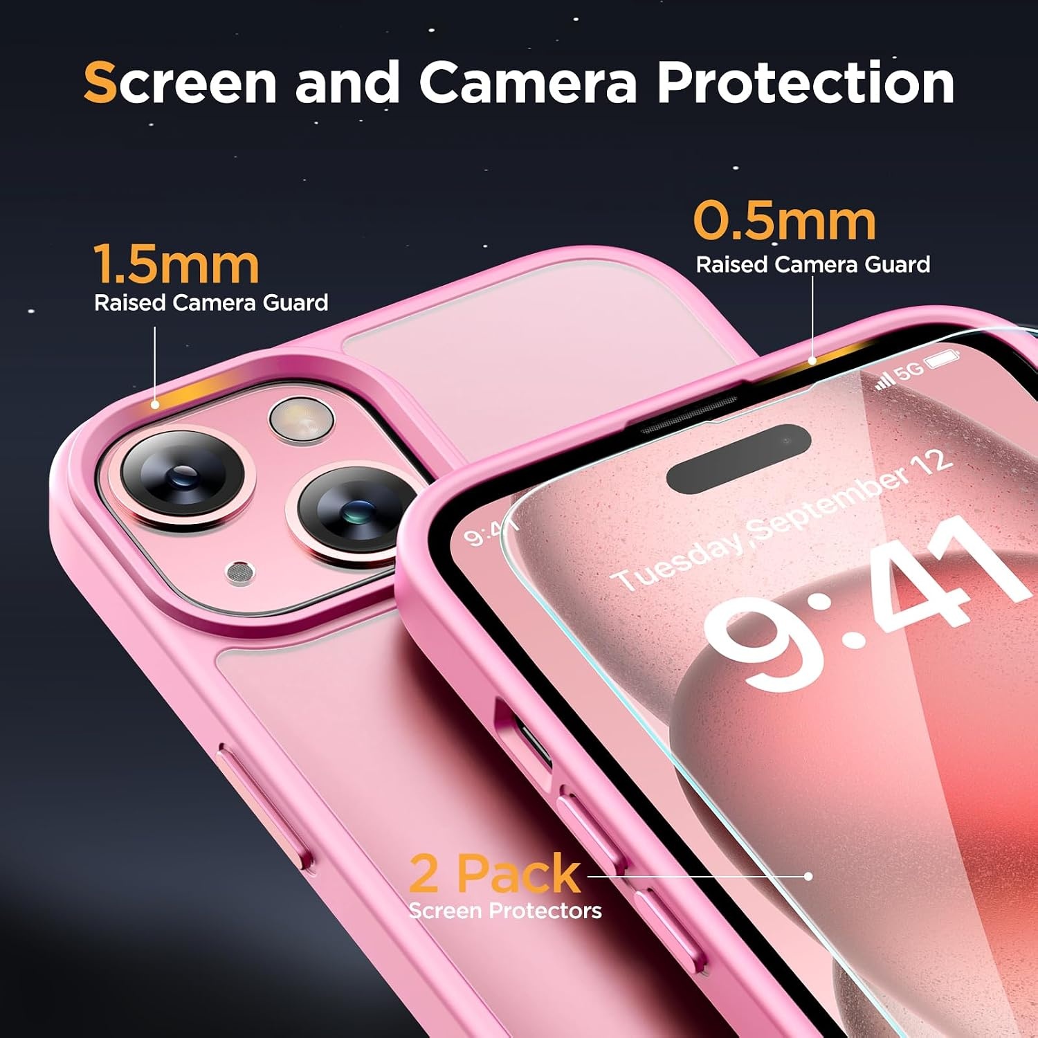 image:imageMiracase for iPhone 16 Pro Max Matte Series Case Magnetic LavenderLight Pink