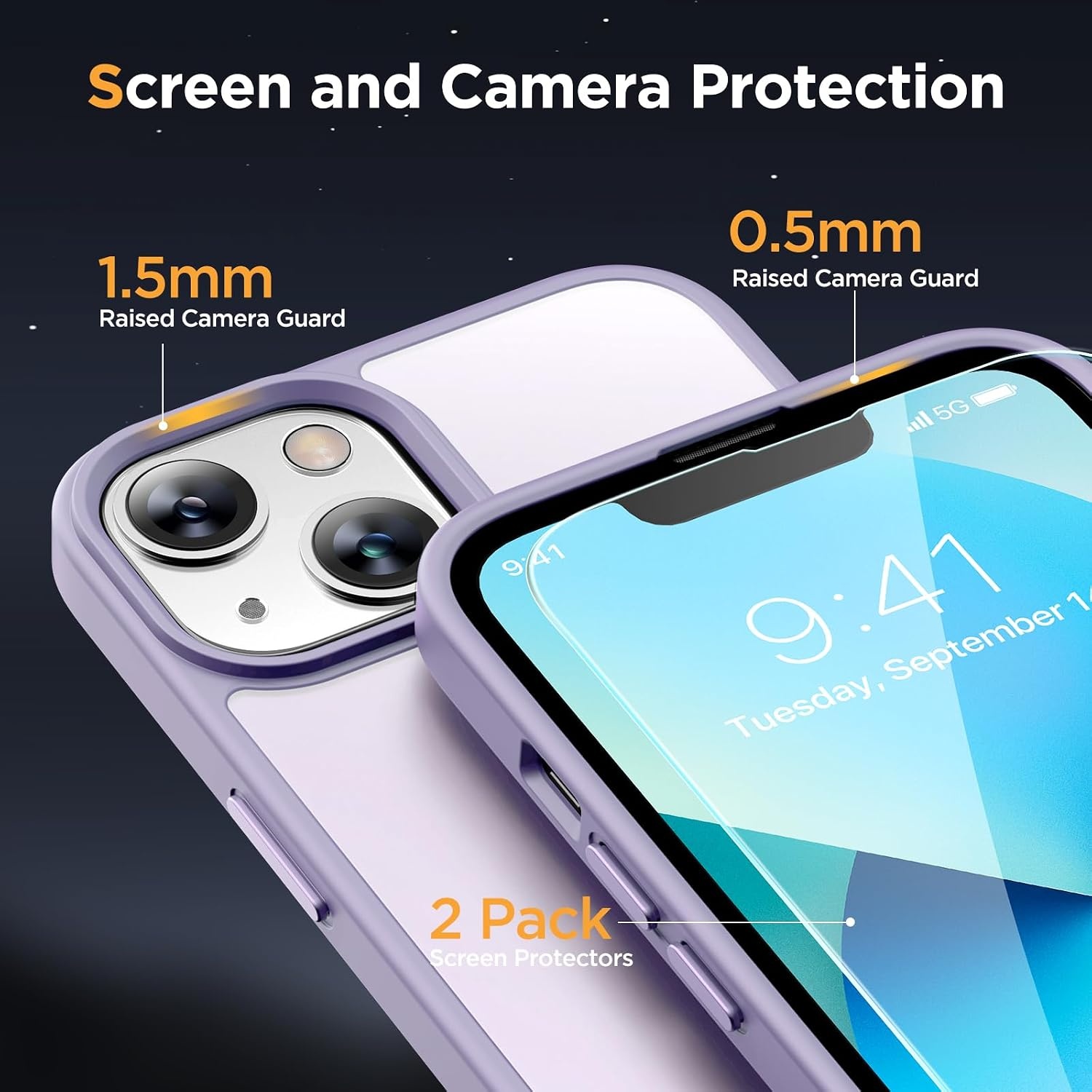 image:imageMiracase for iPhone 16 Pro Max Matte Series Case Magnetic LavenderLight Purple