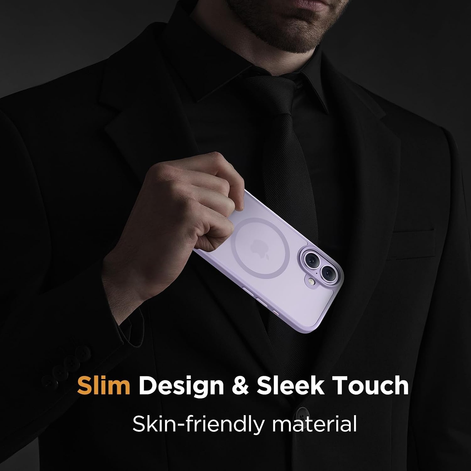 image:imageMiracase for iPhone 16 Pro Max Matte Series Case Magnetic LavenderLight Purple