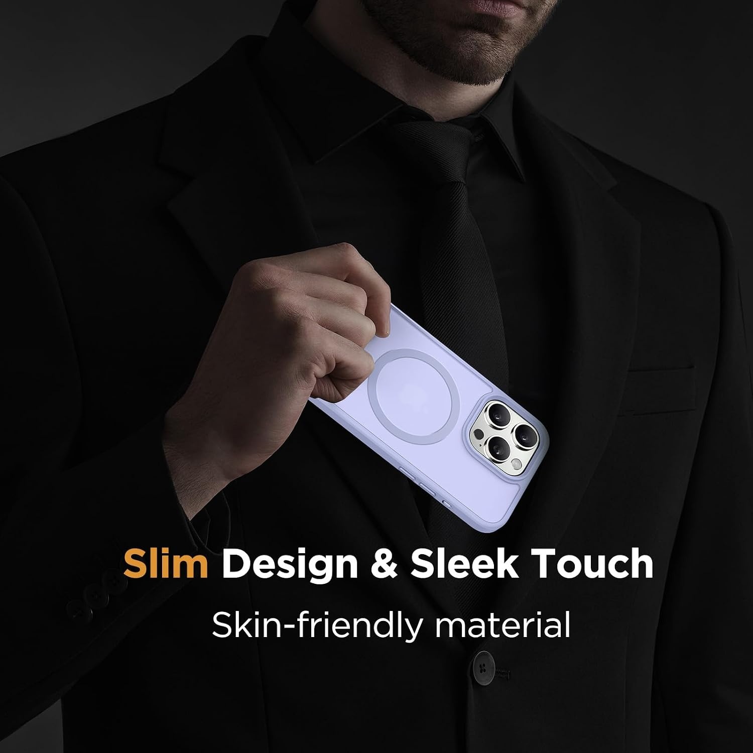 image:imageMiracase for iPhone 16 Pro Max Matte Series Case Magnetic LavenderLight Purple