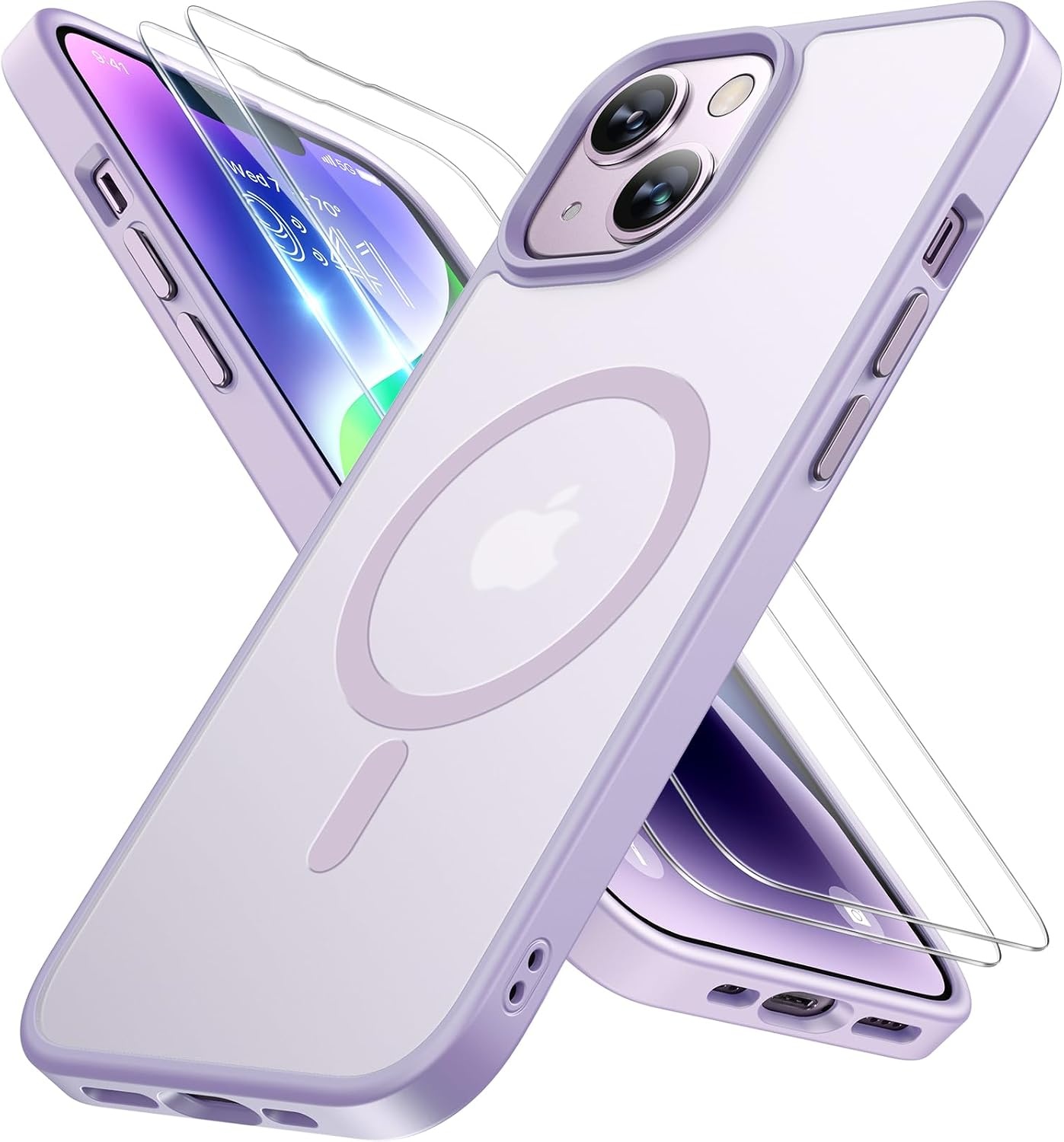 image:imageMiracase for iPhone 16 Pro Max Matte Series Case Magnetic LavenderLight Purple