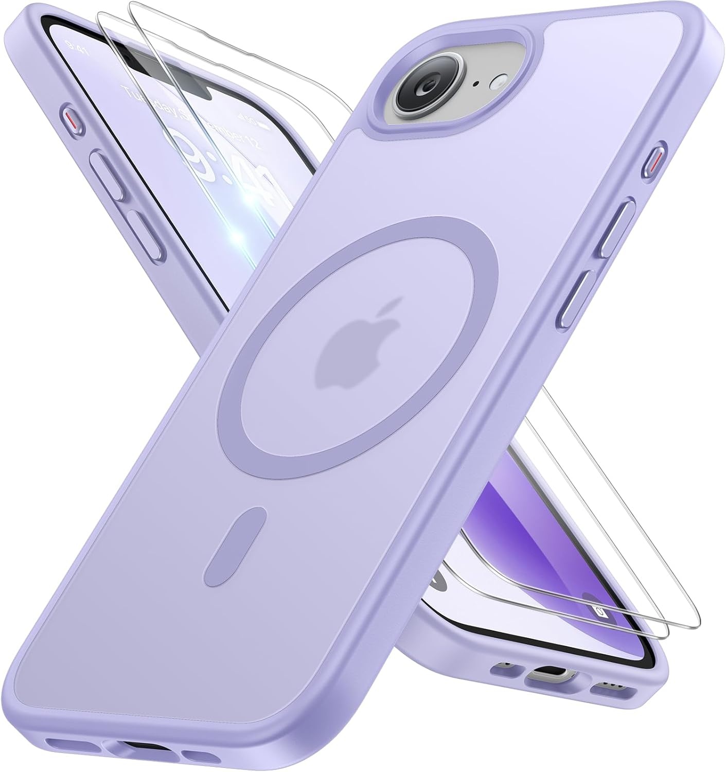 image:imageMiracase for iPhone 16 Pro Max Matte Series Case Magnetic LavenderLight Purple