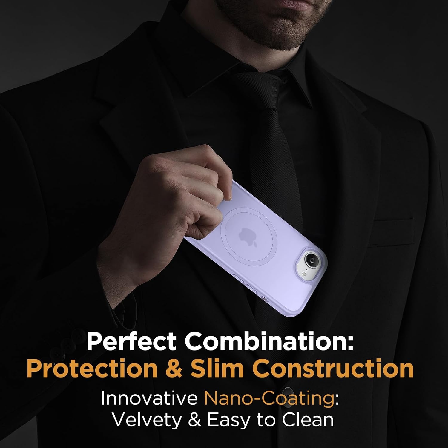image:imageMiracase for iPhone 16 Pro Max Matte Series Case Magnetic LavenderLight Purple