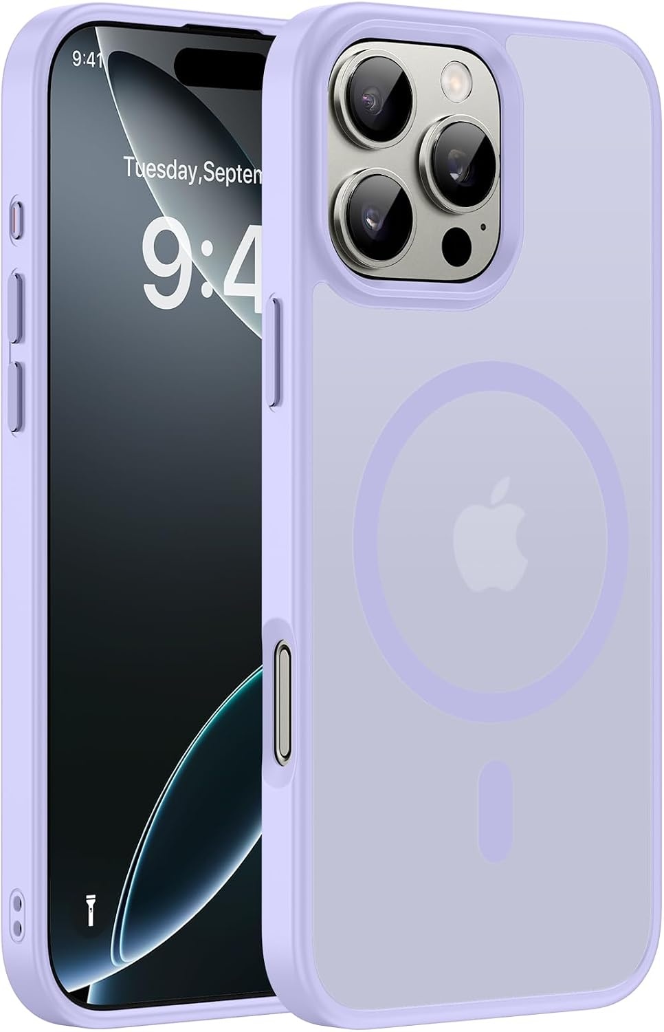 image:imageMiracase for iPhone 16 Pro Max Matte Series Case Magnetic LavenderLight Purple