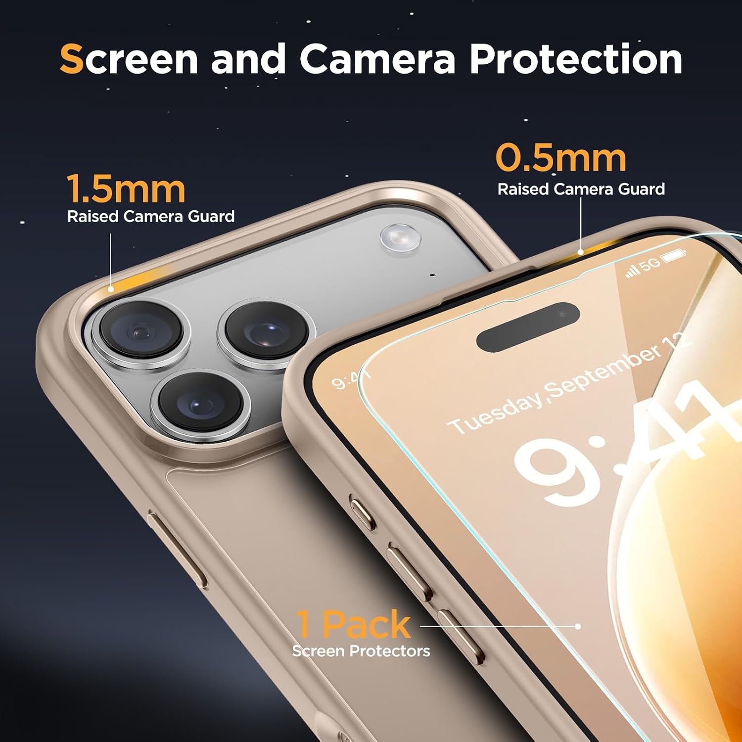 image:imageMiracase for iPhone 16 Pro Max Matte Series Case Magnetic LavenderMatte Beige
