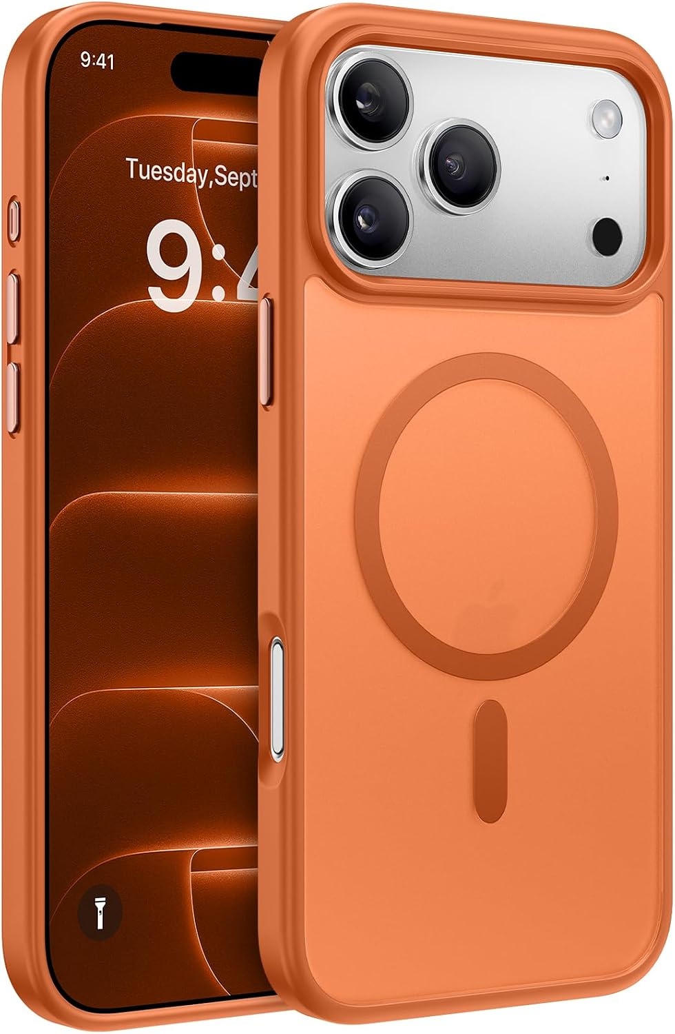 image:imageMiracase for iPhone 16 Pro Max Matte Series Case Magnetic LavenderOrange