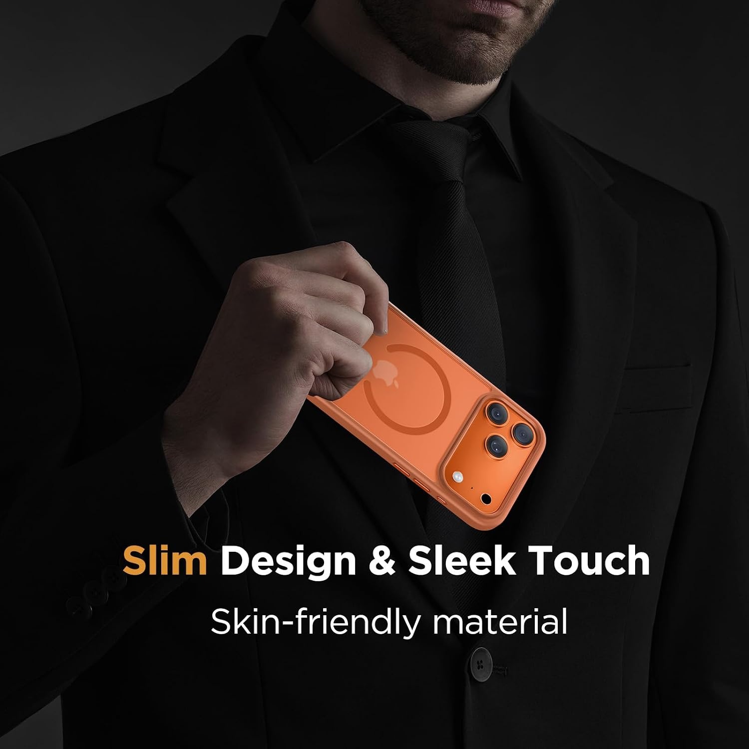 image:imageMiracase for iPhone 16 Pro Max Matte Series Case Magnetic LavenderOrange