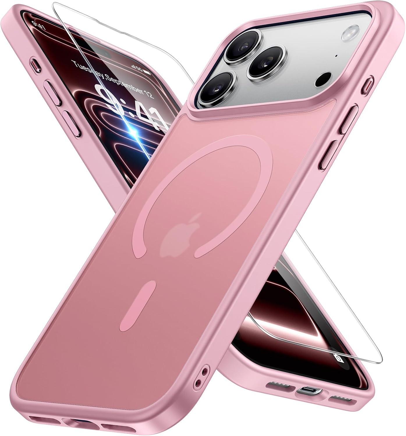 image:imageMiracase for iPhone 16 Pro Max Matte Series Case Magnetic LavenderPink