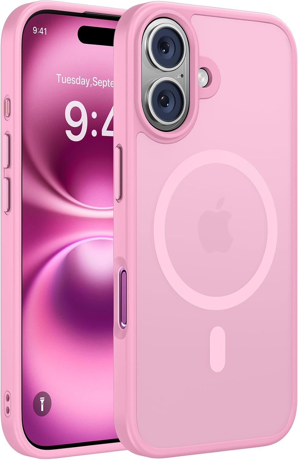 image:imageMiracase for iPhone 16 Pro Max Matte Series Case Magnetic LavenderPink
