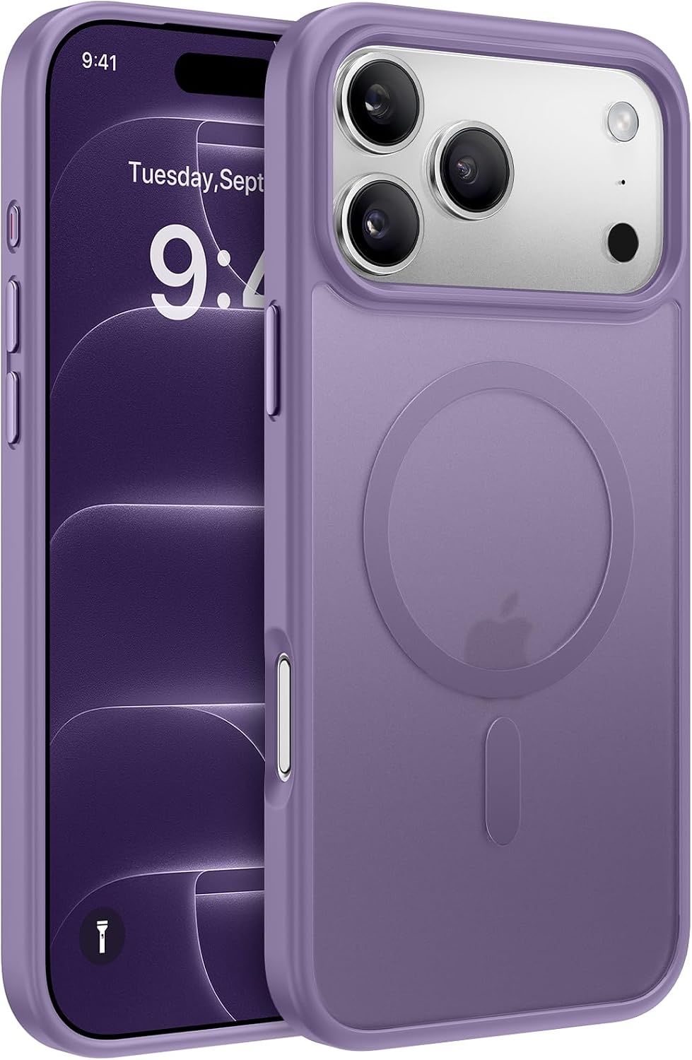 image:imageMiracase for iPhone 16 Pro Max Matte Series Case Magnetic LavenderPurple