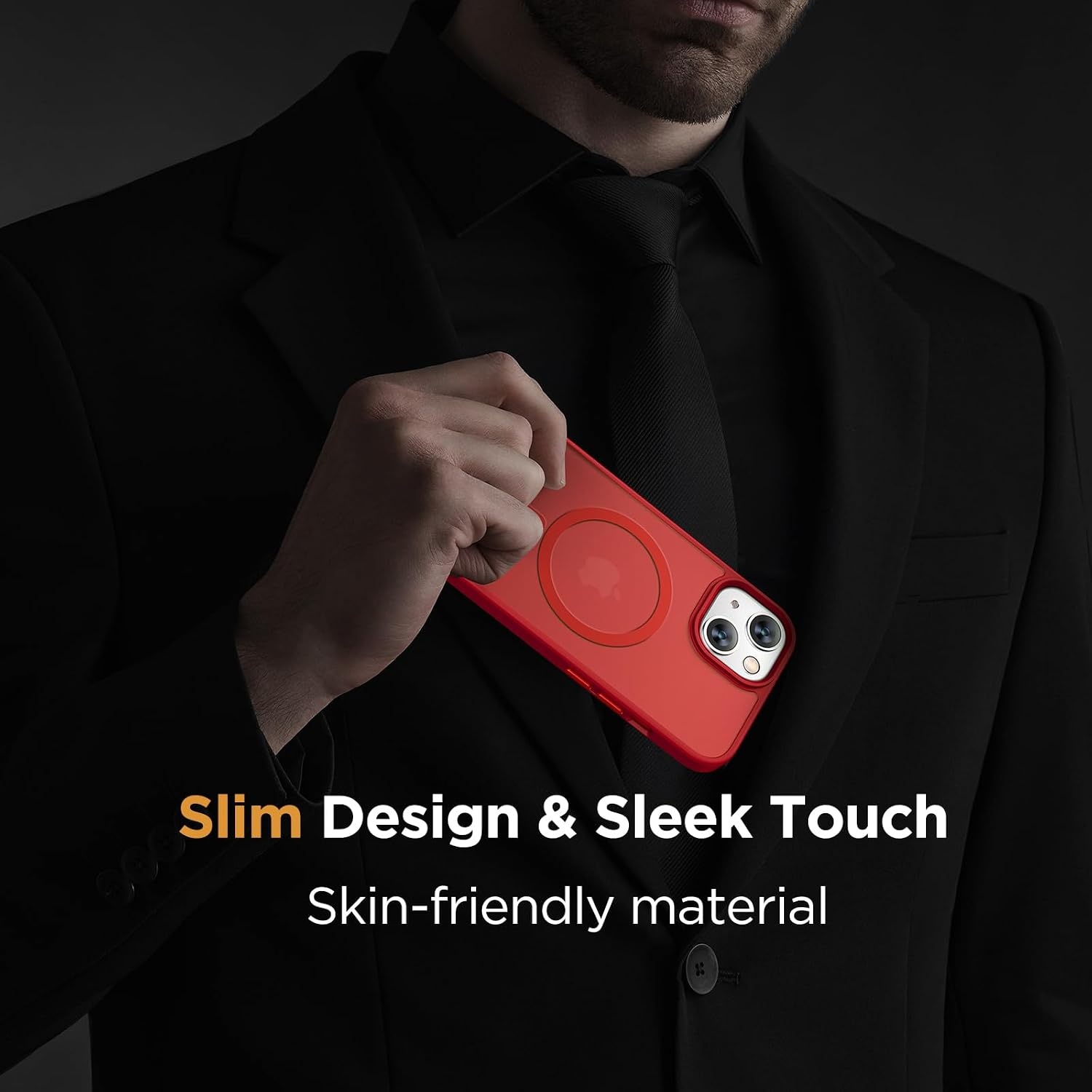 image:imageMiracase for iPhone 16 Pro Max Matte Series Case Magnetic LavenderRed