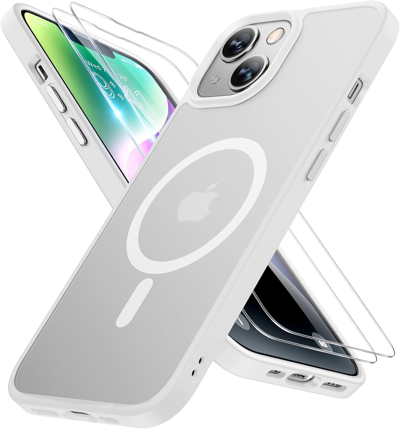 image:imageMiracase for iPhone 16 Pro Max Matte Series Case Magnetic LavenderWhite