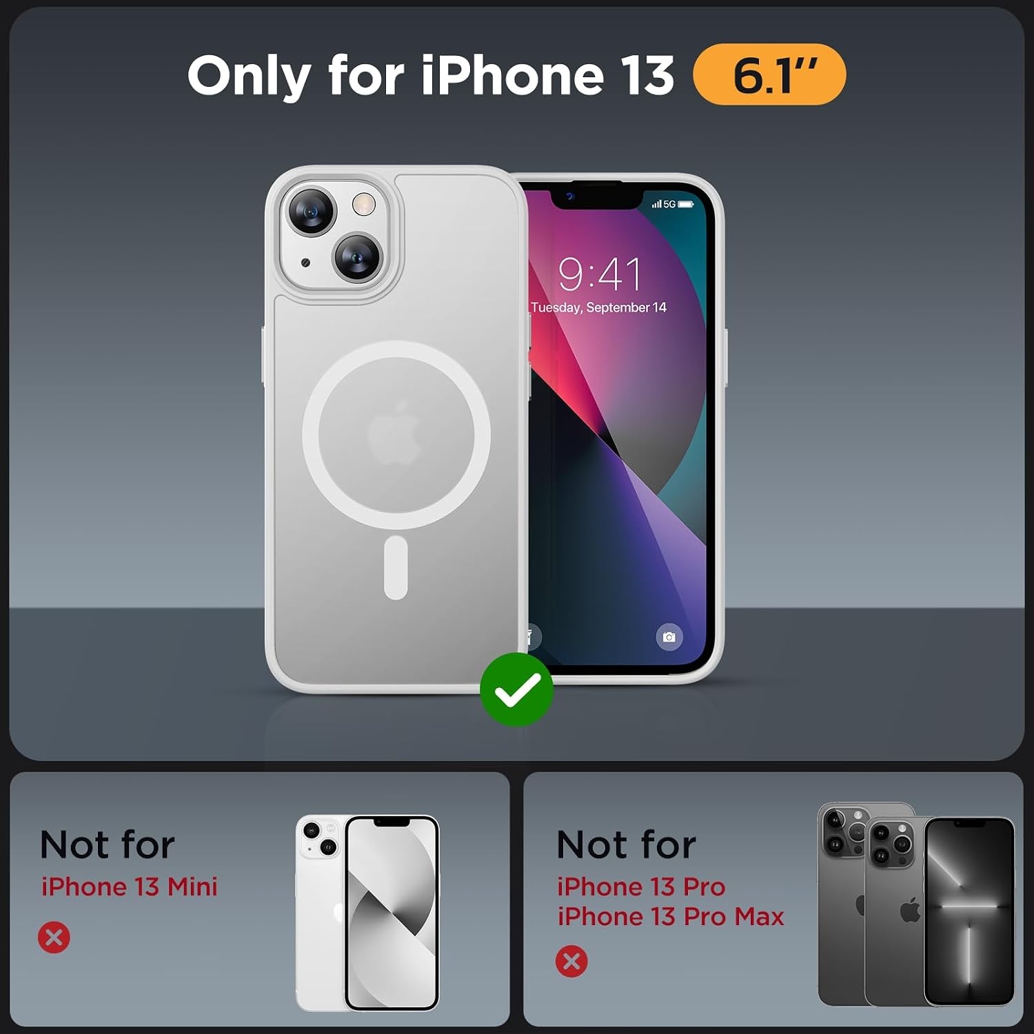 image:imageMiracase for iPhone 16 Pro Max Matte Series Case Magnetic LavenderWhite