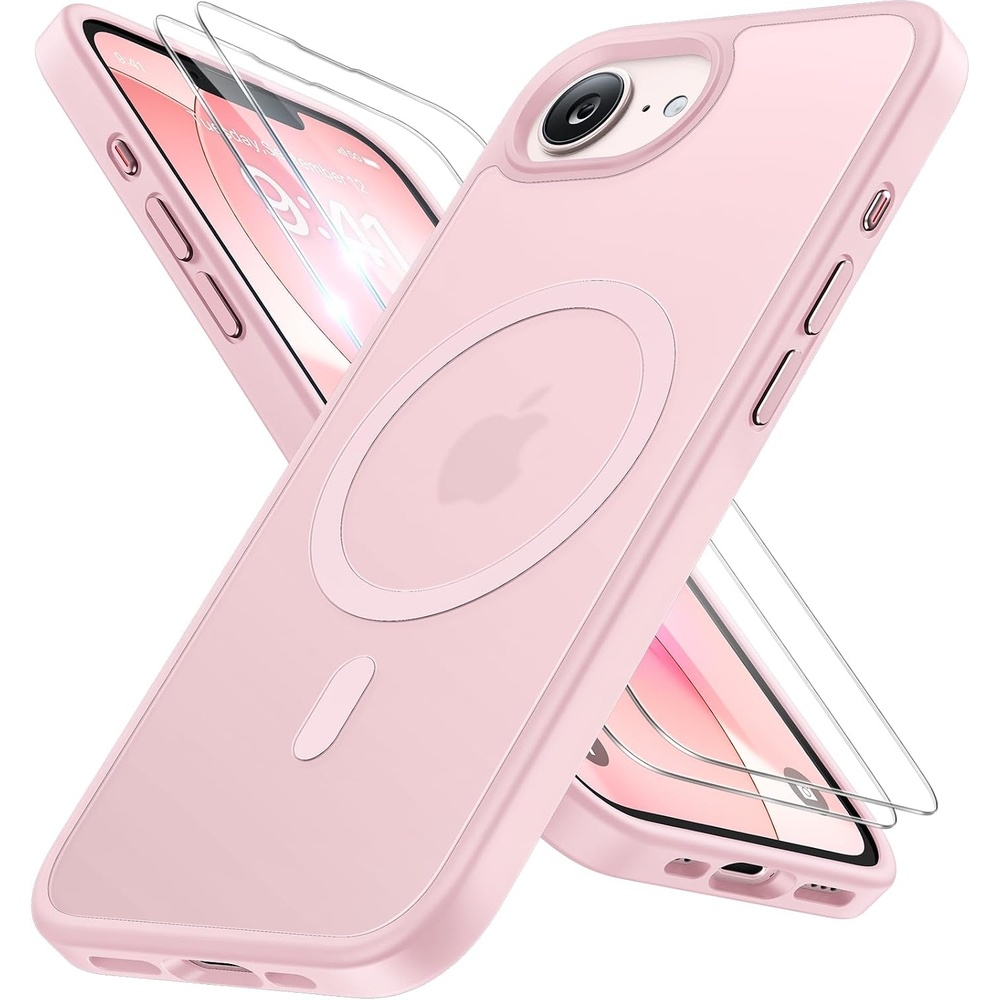 image:imageMiracase for iPhone 16 Pro Max Matte Series Case Magnetic LavenderBaby Pink