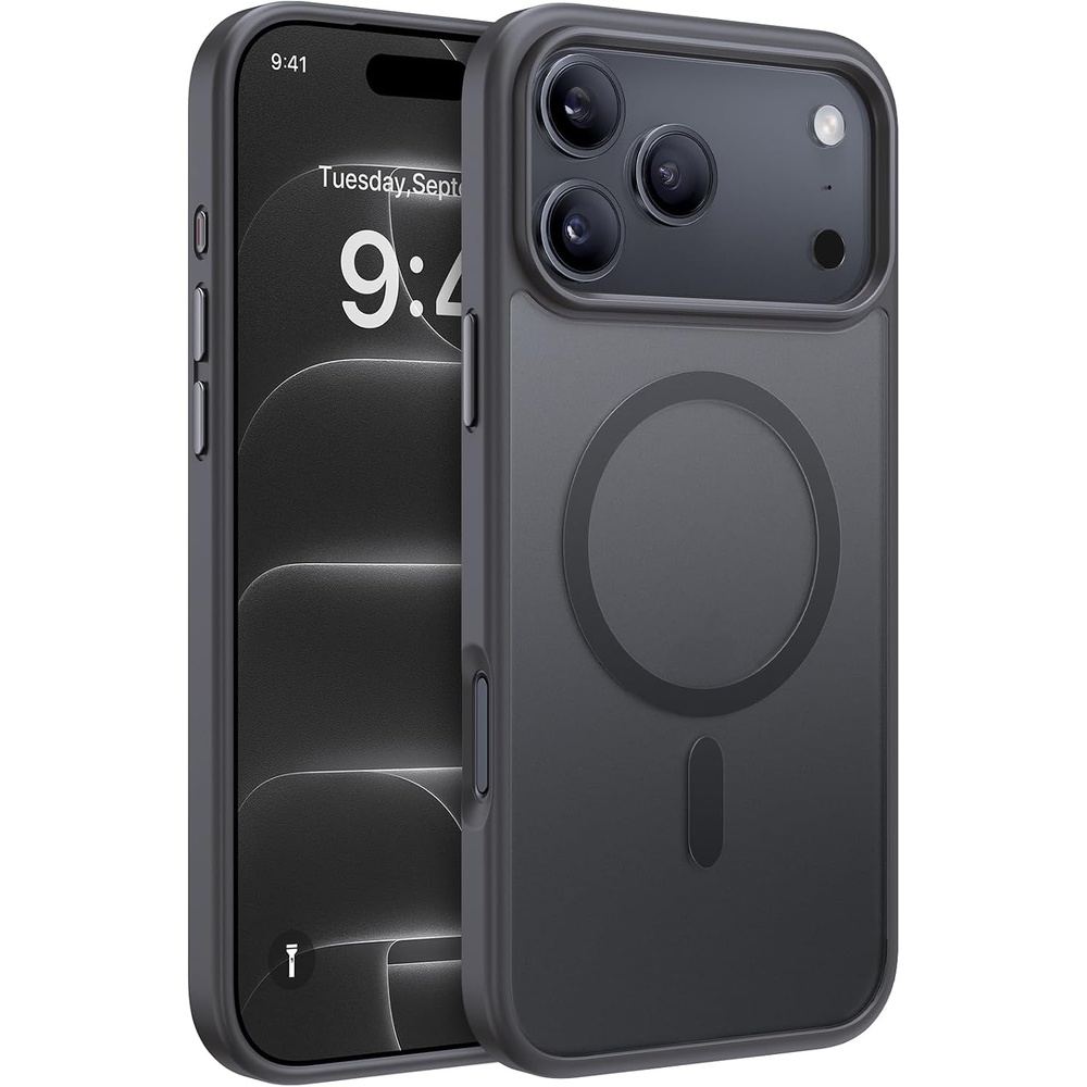 image:imageMiracase for iPhone 16 Pro Max Matte Series Case Magnetic LavenderDeep Gray