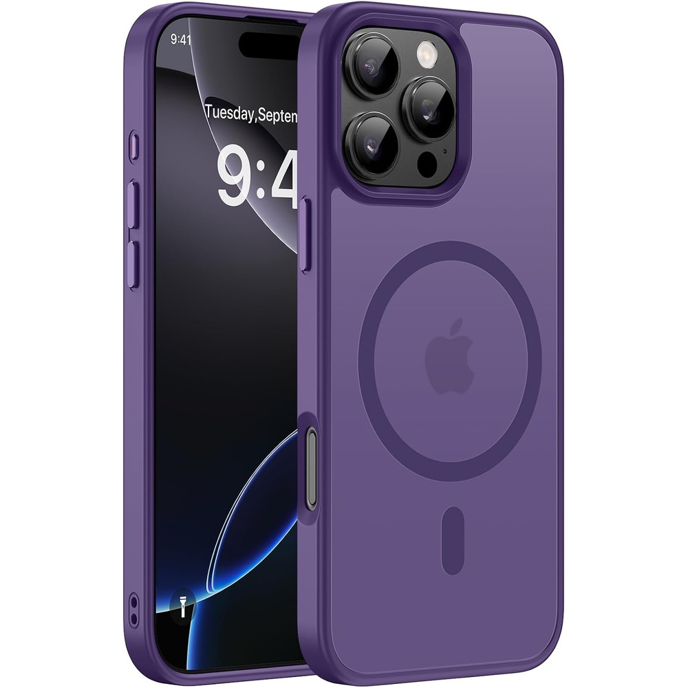image:imageMiracase for iPhone 16 Pro Max Matte Series Case Magnetic LavenderDeep Purple