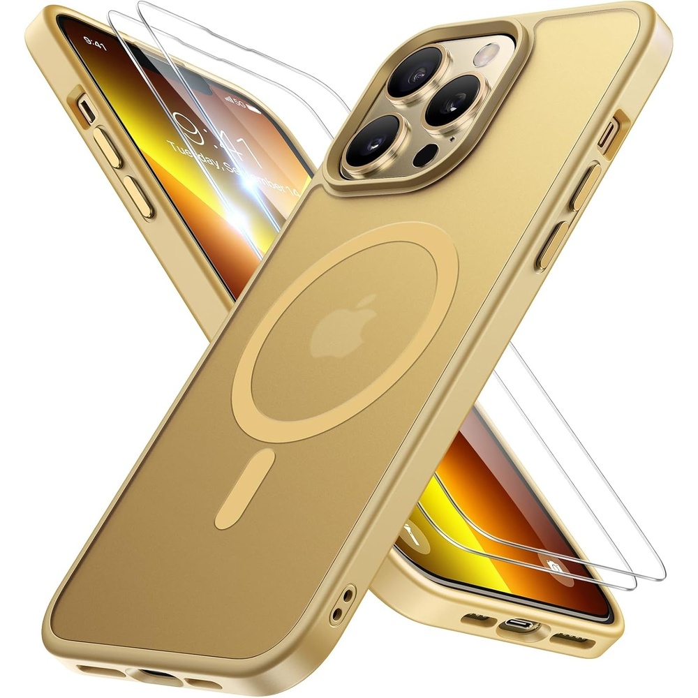 image:imageMiracase for iPhone 16 Pro Max Matte Series Case Magnetic LavenderLight Yellow