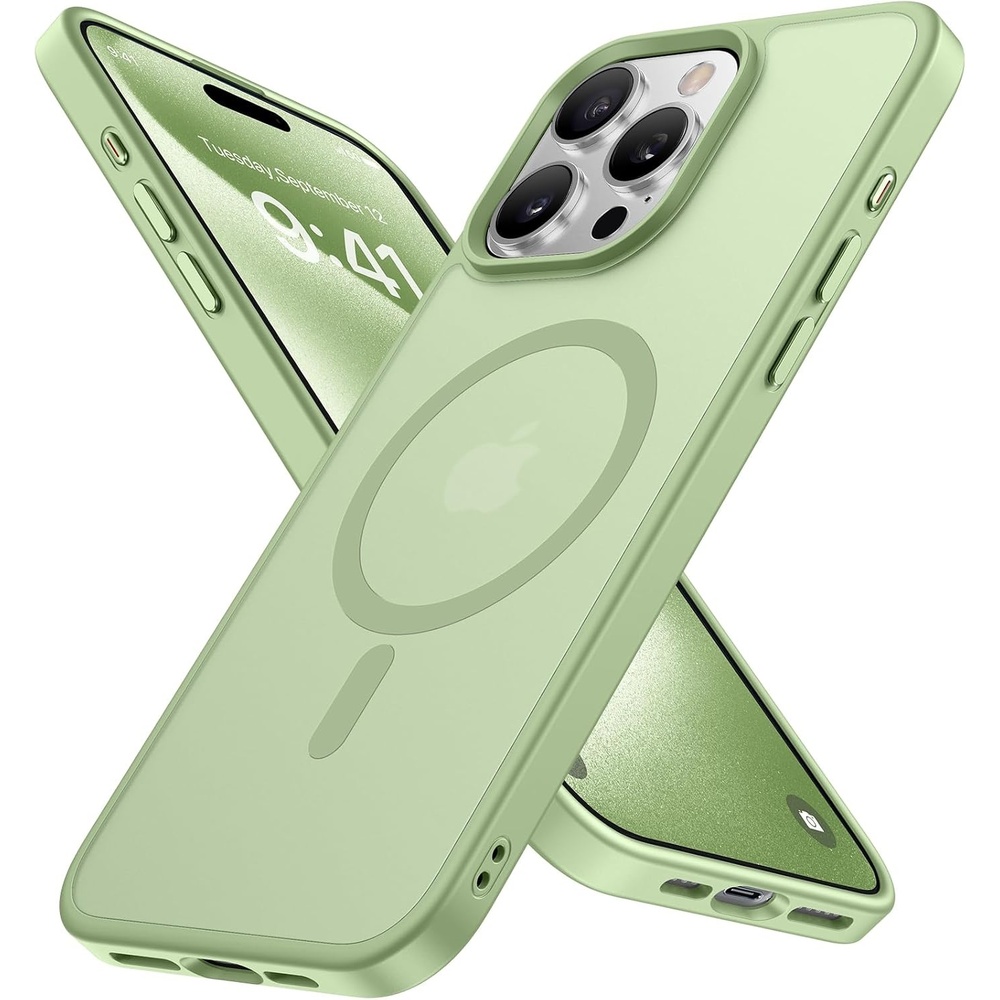 image:imageMiracase for iPhone 16 Pro Max Matte Series Case Magnetic LavenderMatcha Green