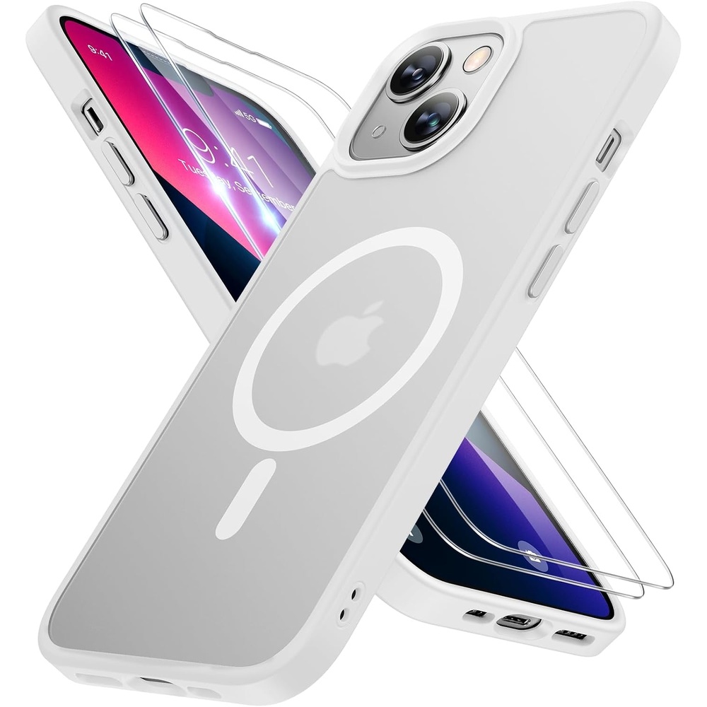 image:imageMiracase for iPhone 16 Pro Max Matte Series Case Magnetic LavenderWhite