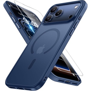Miracase for iPhone 16 Pro Max Matte Series Case, Magnetic, Lavender(Glass Blue)