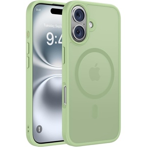 Miracase for iPhone 16 Pro Max Matte Series Case, Magnetic, Lavender(Green)
