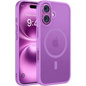 Miracase for iPhone 16 Pro Max Matte Series Case, Magnetic, Lavender(Lilac Pink)