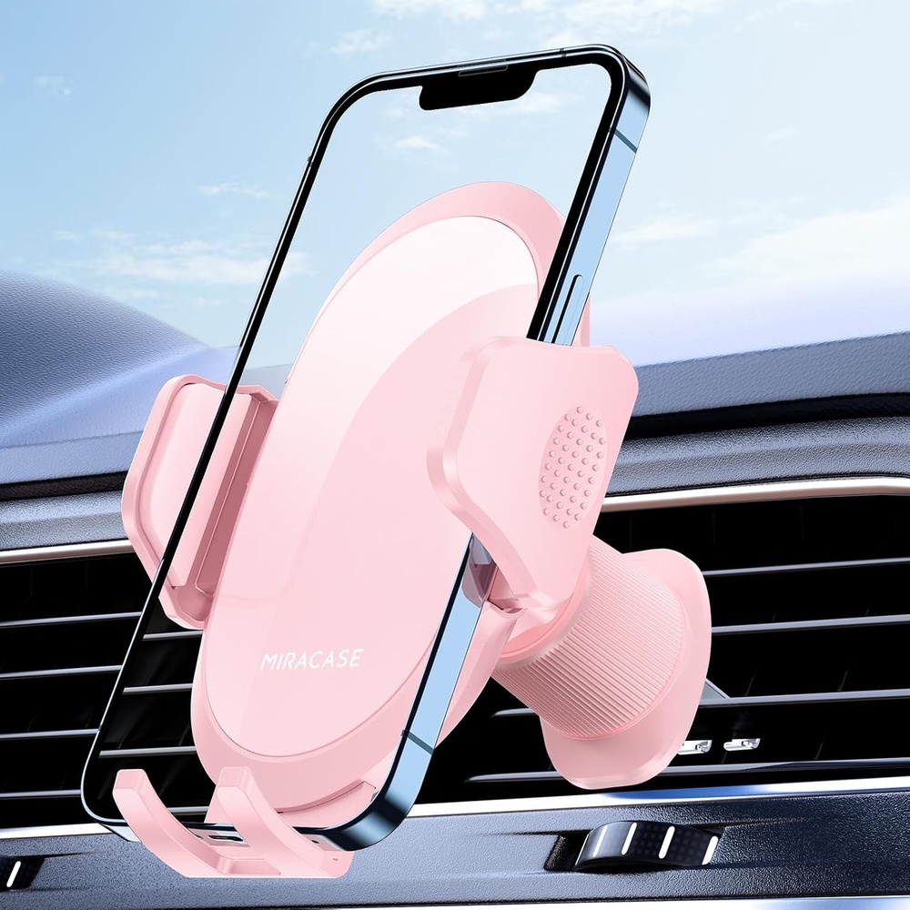 image:imageMiracase Phone Holders for Your Car Dashboard Windshield 65LBS Strongest Suction Universal Long Arm Cell Phone Holder Automobile Cradle for iPhone 18 Pro Max 17 16 15 14 Android Garmin GPSPink
