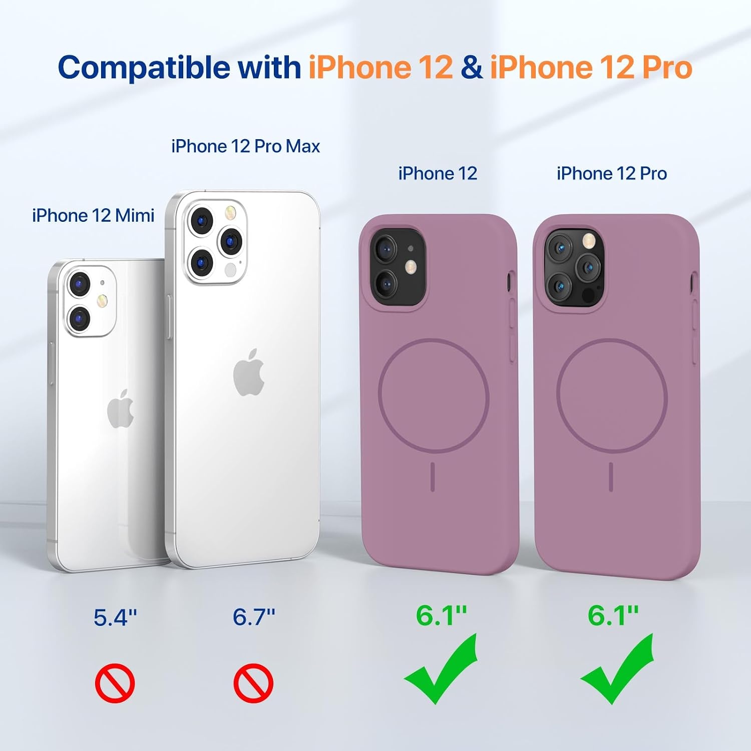 image:imageMiracase Magnetic for iPhone 12 CaseiPhone 12 Pro Case Blackcurrant