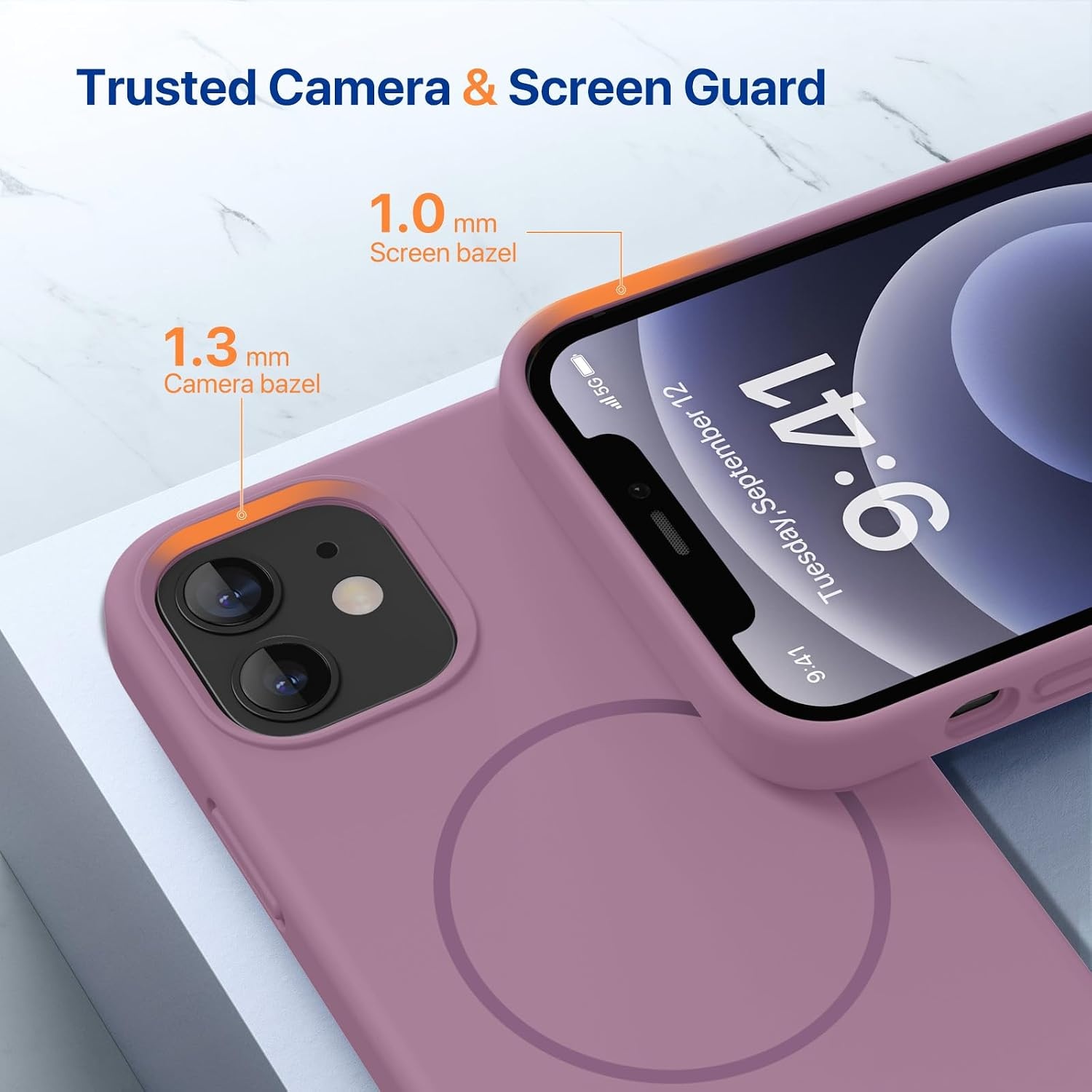 image:imageMiracase Magnetic for iPhone 12 CaseiPhone 12 Pro Case Blackcurrant