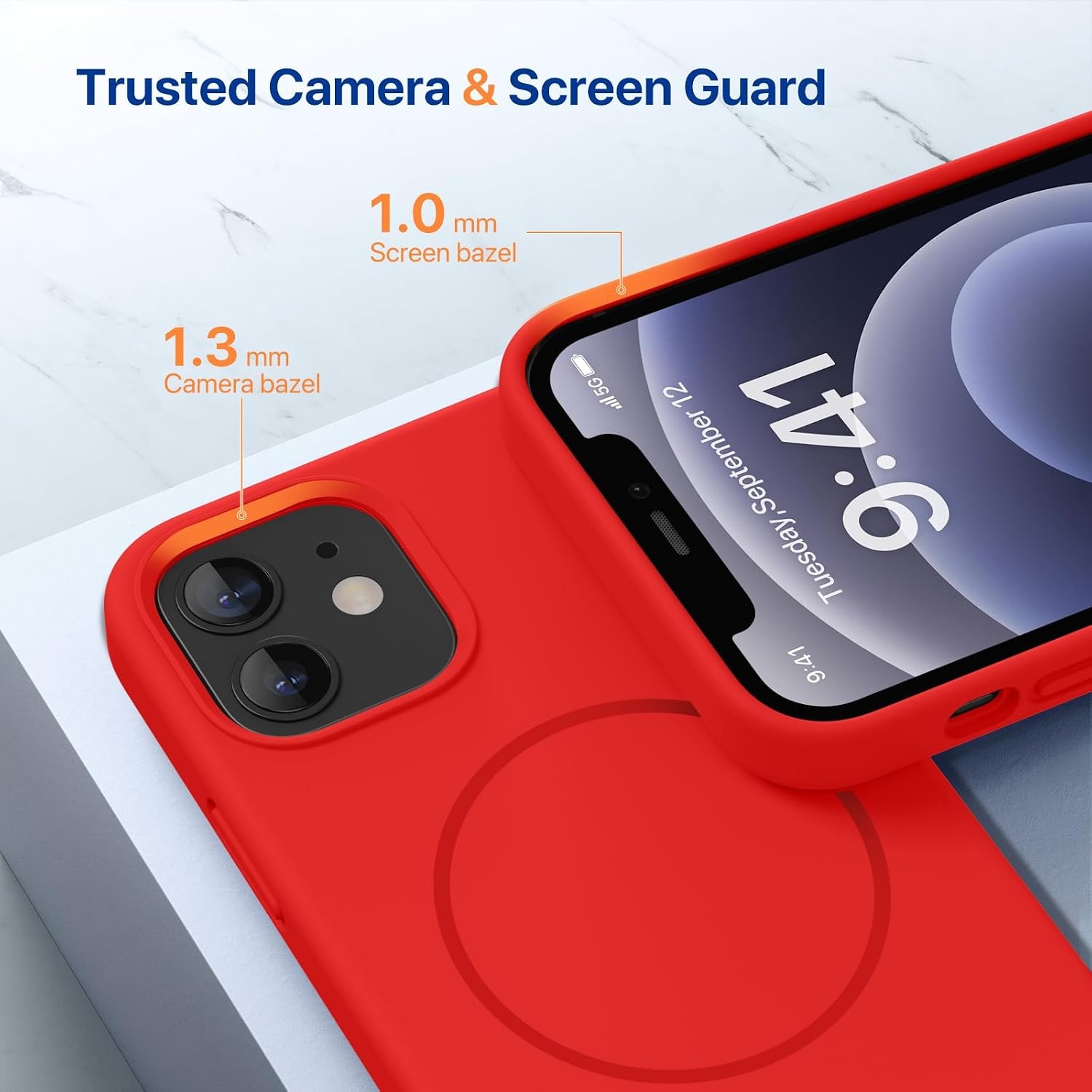 image:imageMiracase Magnetic for iPhone 12 CaseiPhone 12 Pro Case Red