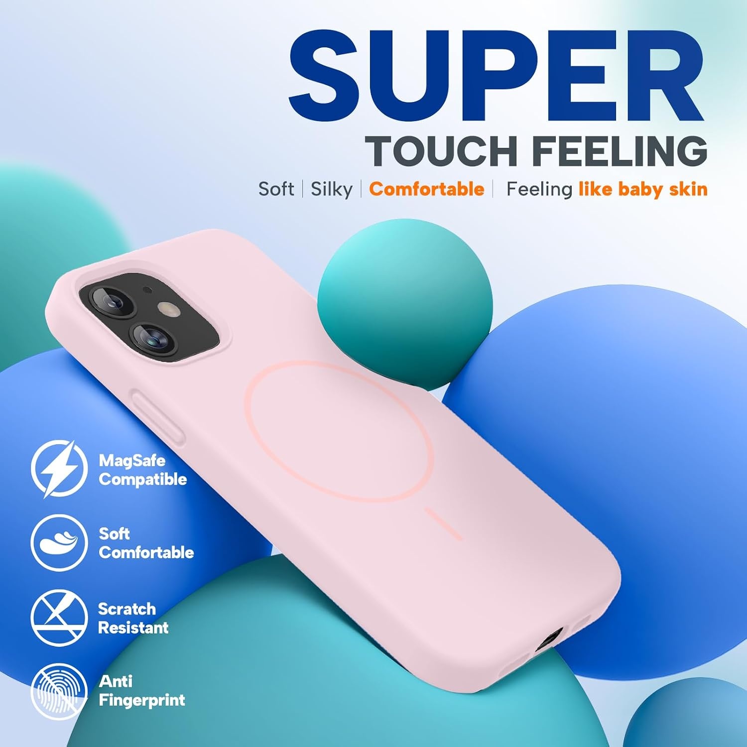 image:imageMiracase Magnetic for iPhone 12 CaseiPhone 12 Pro Case Sand Pink