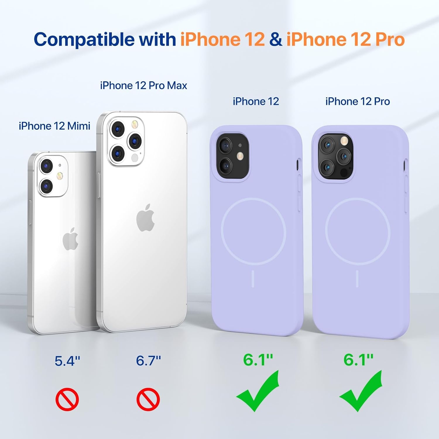 image:imageMiracase Magnetic for iPhone 12 CaseiPhone 12 Pro Case Violet