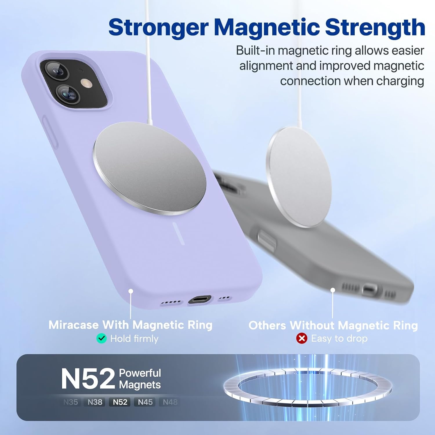 image:imageMiracase Magnetic for iPhone 12 CaseiPhone 12 Pro Case Violet