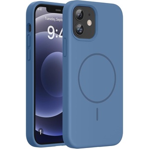 Miracase Magnetic for iPhone 12 Case/iPhone 12 Pro Case, Glass Blue