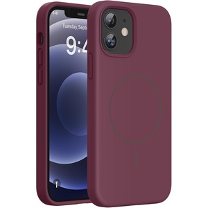 Miracase Magnetic for iPhone 12 Case/iPhone 12 Pro Case, Wine Red